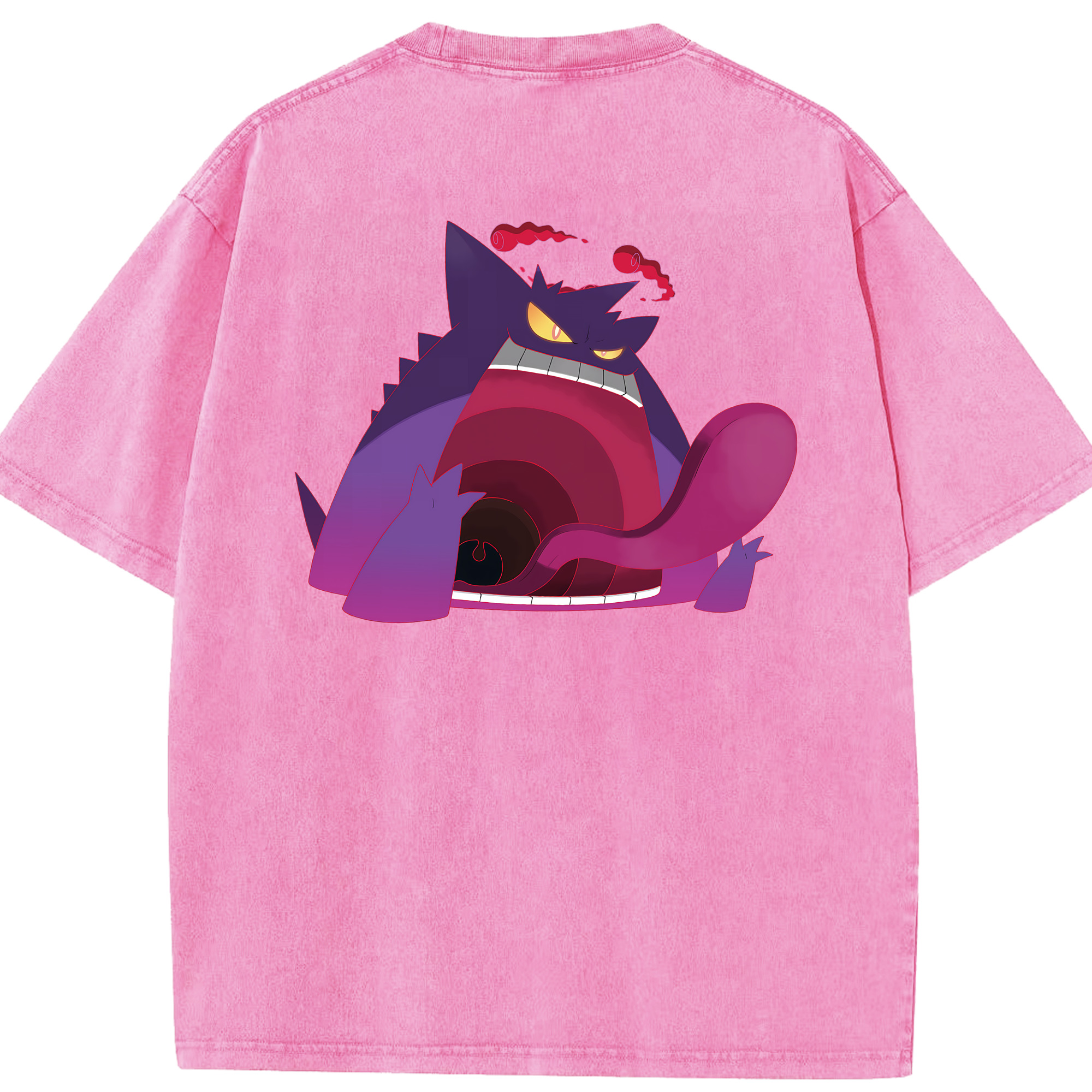（画像用） ポケットモンスター Pokémon 綿100% ヴィンテージ風 半袖Tシャツ（背面プリント）